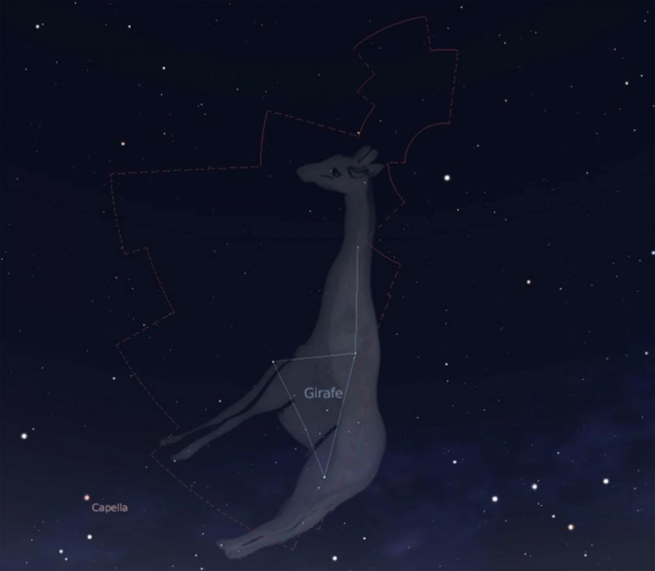 La constelación de la Jirafa, también conocida como Camelopardalis, no es muy conocida porque sus estrellas son poco brillantes. (Foto: Astronoo.com).