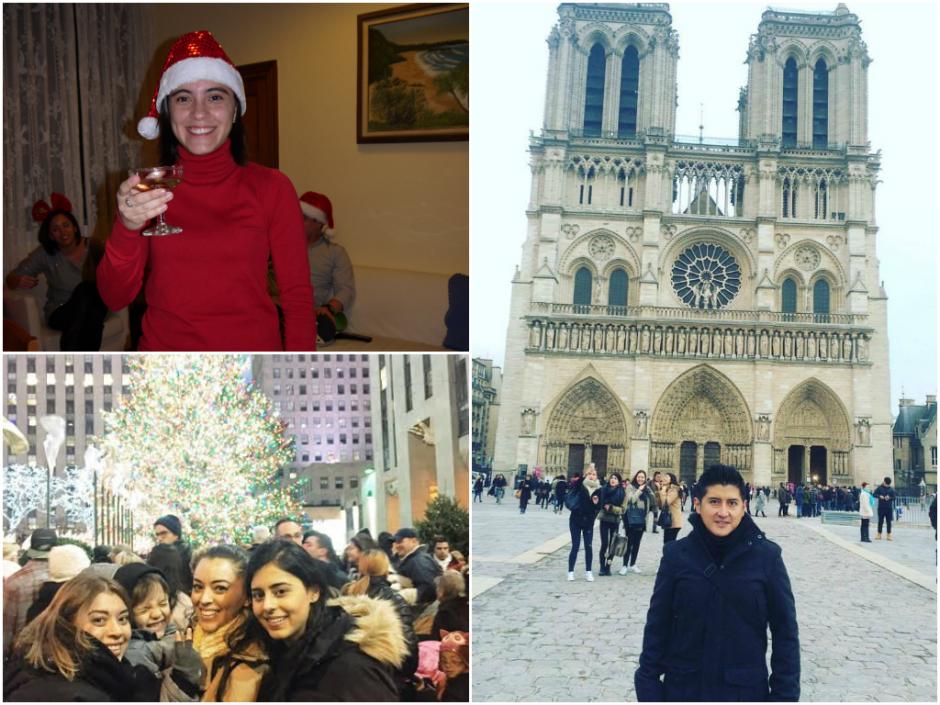 Marie André Destarac, Jessica Lima y Javier Estacuy son tres guatemaltecos que como muchos más, pasarán lejos de casa las fiestas de fin de año. 