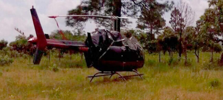 El helicóptero sobrevolaba sin autorización el área de La Mosquitía, en el departamento de Gracias a Dios. (Foto: La Tribuna)