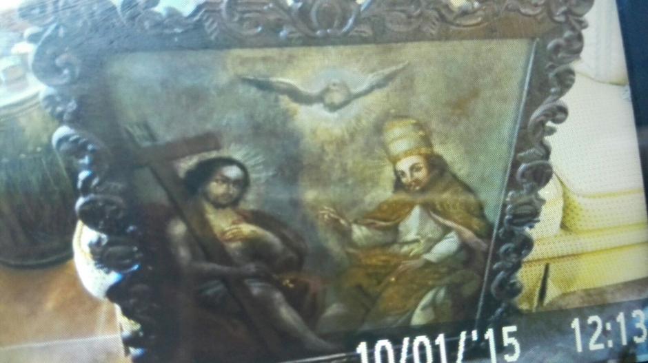 A través de un allanamiento dirigido por la Fiscalía de Delitos contra el Patrimonio Cultural de la Nación, se recuperó la pintura robada "Santa Trinidad". (Foto: Ministerio Público)