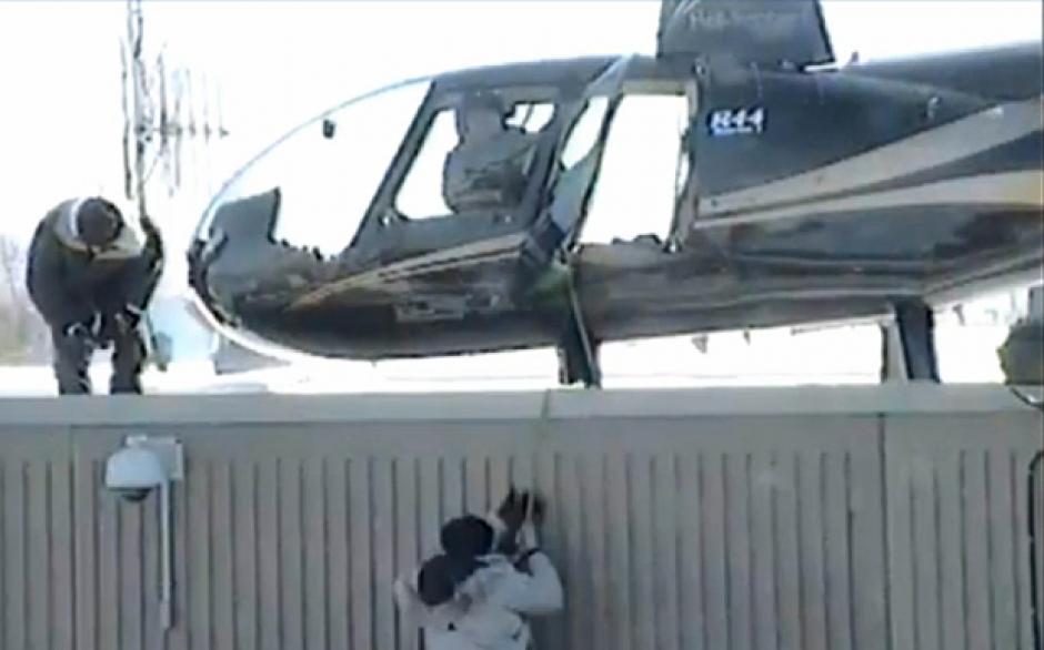 Dos reos escaparon de una cárcel en un helicóptero en 2013, el video fue publicado hasta ahora debido a que es la evidencia clave en el juicio contra los implicados. (Foto: telegraph.co.uk)