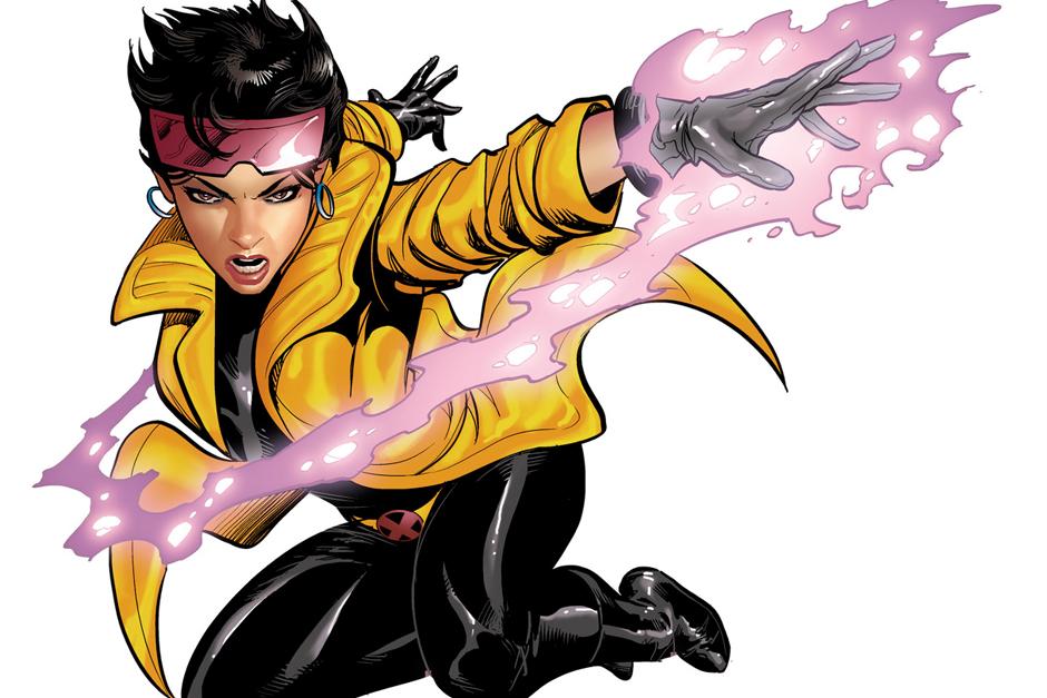 Jubilee, la mutante más joven tiene entre sus poderes el control de los rayos que puede mover a conciencia a través de sus extremidades.