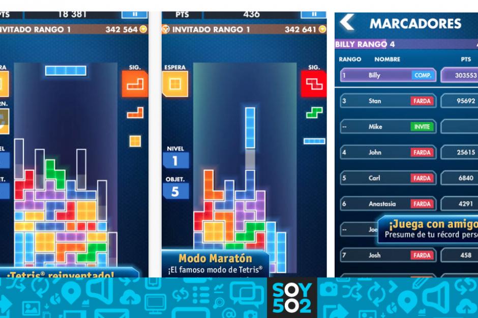 El juego clásico ‘Tetris’.