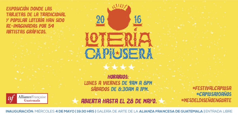 La Alianza Francesa y Capiusa invitan a la inauguración de la exposición "Cartografía del color". (alianzafrancesa.org.gt 