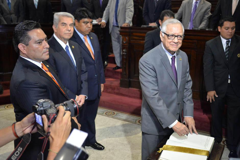Alejandro Maldonado asumió la Vicepresidencia el pasado 14 de mayo luego de la renuncia de Roxana Baldetti. (Foto: Archivo/Soy502) 