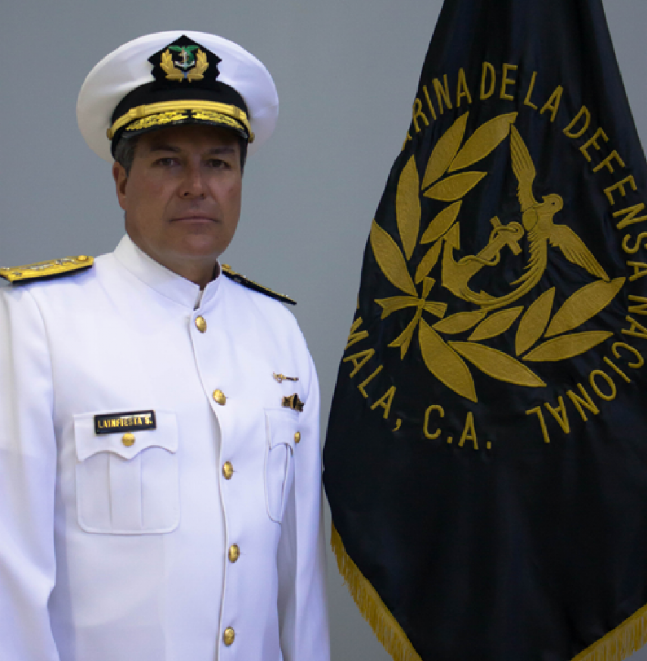 Carlos Lainfiesta fue comandante de la marina guatemalteca. (Foto: Ministerio de Defensa)