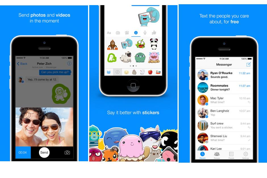 Comunícate con tus amigos estén donde estén con Facebook Messenger.