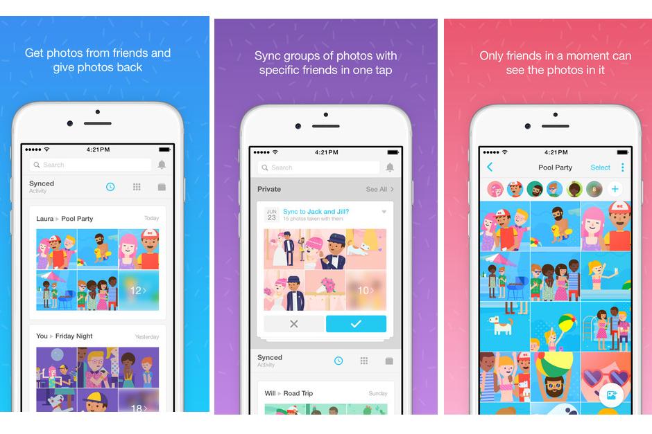 La aplicación Moments se encuentra disponible gratis para dispositivos iOS y Android. (Imagen: Moments)