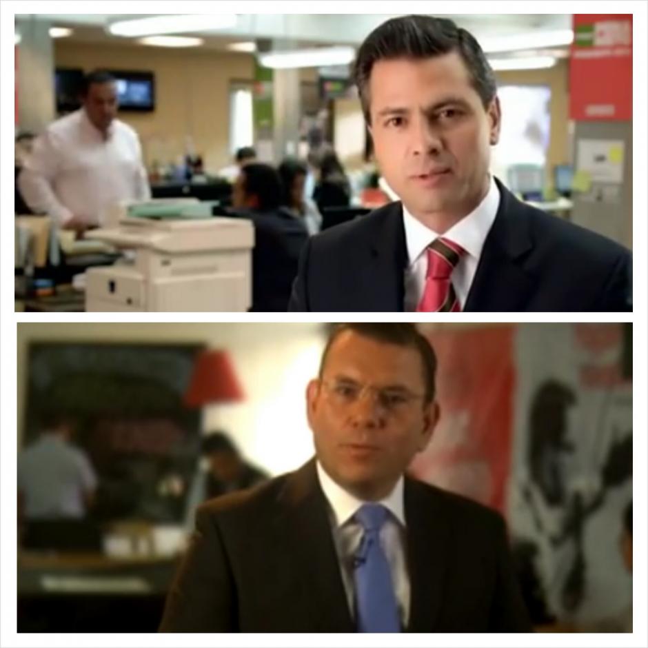 Manuel Baldizón, precandidato del Partido Líder, imita un video original del Presidente Enrique Peña Nieto, el cual lanzó ayer al aire y a las redes sociales.