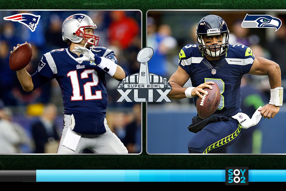 Russell y Brady intentarán guiar a sus equipos hacia el anillo del Super Bowl este domingo 1 de febrero. (Imagen: Javier Marroquín/Soy502)