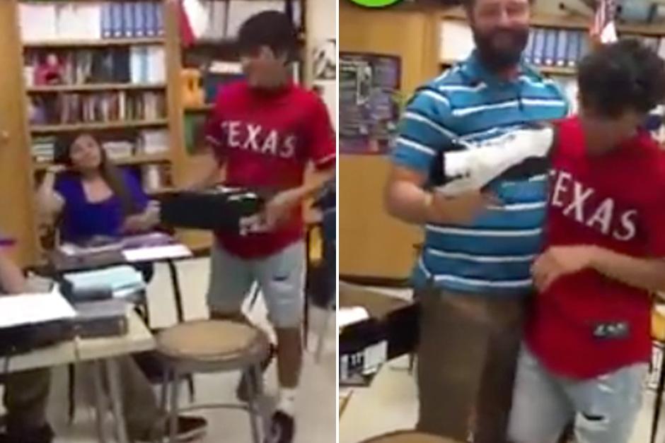 La reacción del entrenador ante el regalo recibido estuvo llena de gratitud y alegría. (Imagen: Captura de pantalla)
