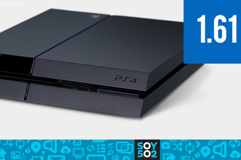 PS4 actualiza el software a la versión 1.61. 