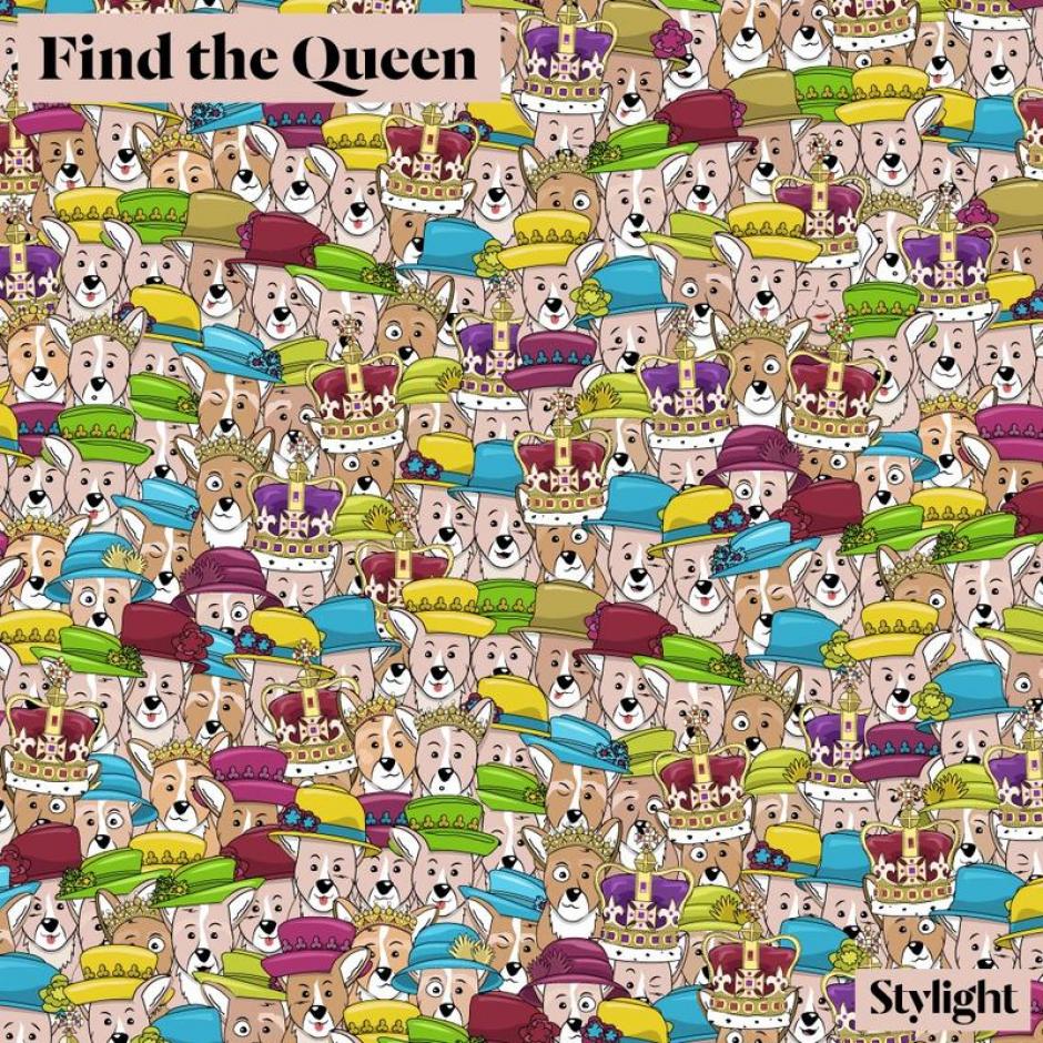 Encuentra el rostro de la Reina Isabel II. (Imagen: Ideal. es)