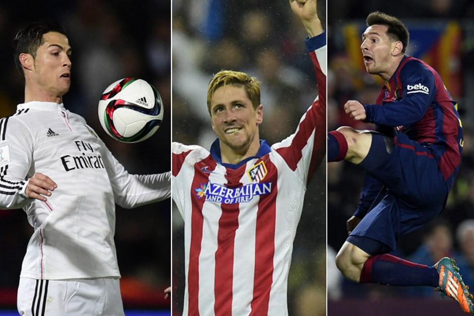 Real Madrid, Atlético y Barcelona van por la decimonovena jornada de la Liga Española.