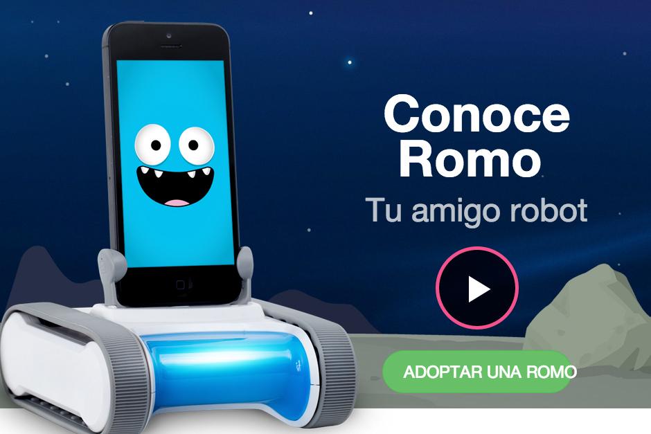 Romo es un accesorio que convierte el iPhone en un Robot.