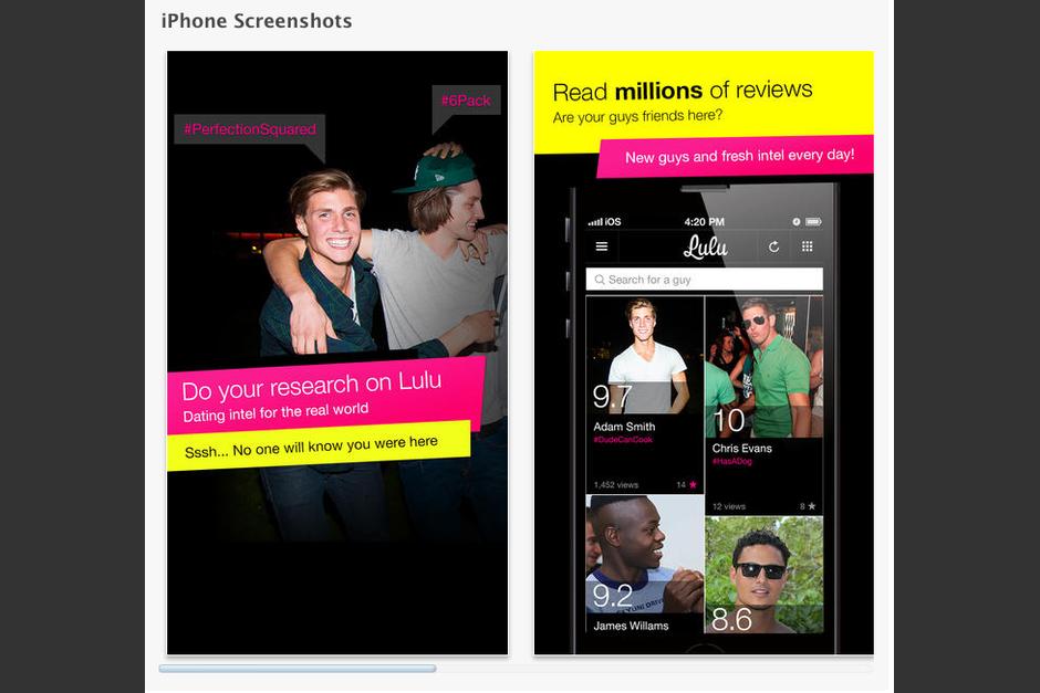 Lulu una red usada por mujeres para calificar a los hombres.