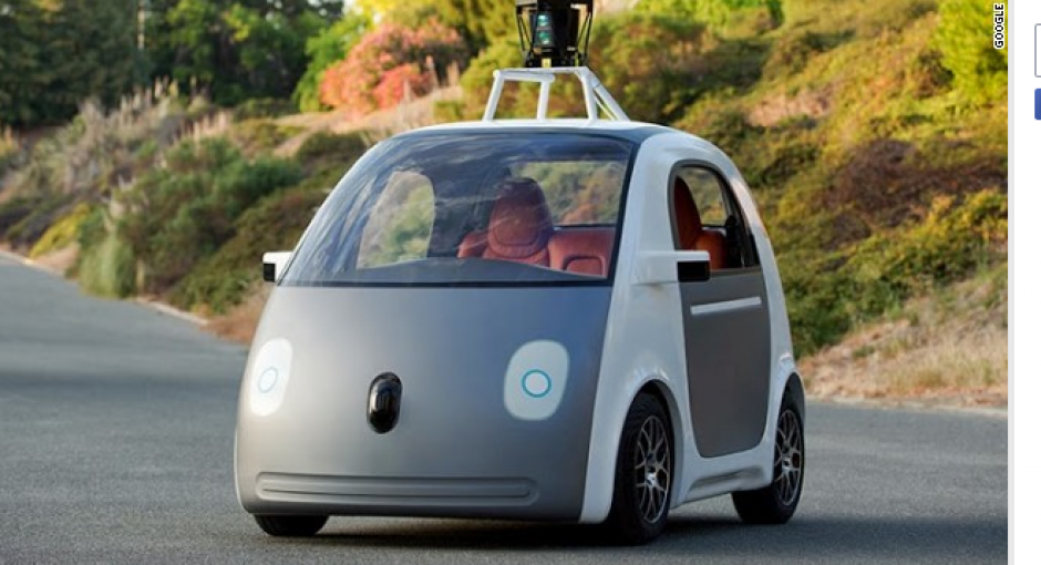 Google presentó el auto eléctrico que no tiene timón ni pedales. (Foto: CNN) 