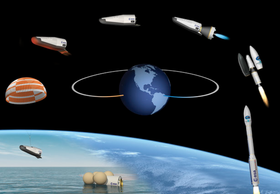 Dibujo de como será la misión del IXV de la Agencia Espacial Europea. (Foto: ESA)