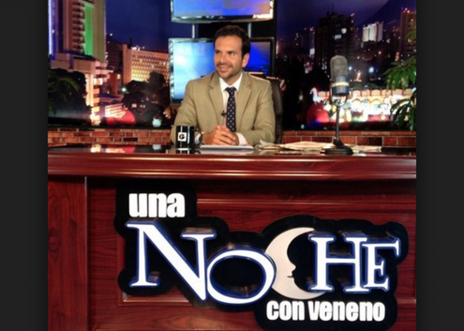 El abogado y notario, presentador de "Una Noche con Veneno" en Guatevisión, deja el programa para incluirse en la política. (Foto: Internet) 