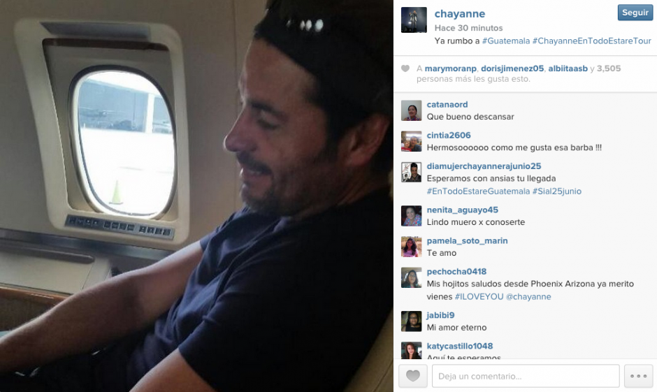 El cantante puertorriqueño envió un mensaje a sus seguidores guatemaltecos, que esperan su visita y el show musical de este martes. 