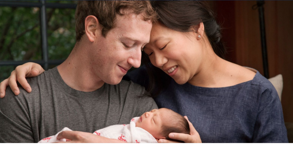Mark Zuckerberg presneta a su hija Max. (Foto: Facebook/Mark Zuckerberg)