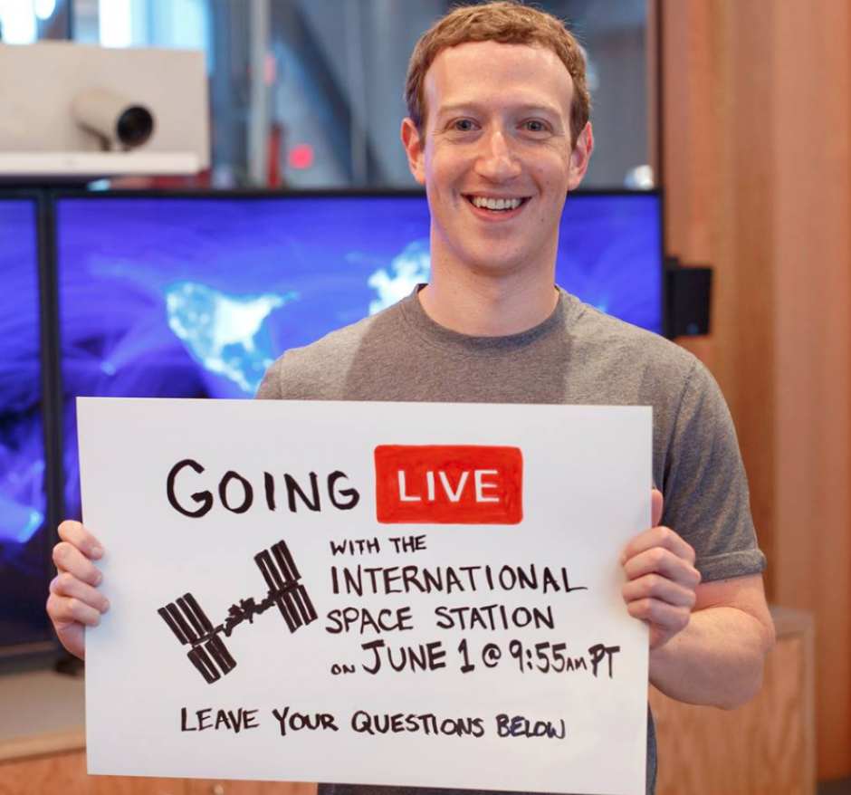 Facebook hará una transmisión en vivo desde el espacio, donde tres astronutas responderán las pregunatas de los usuarios. (Foto: Facebook)