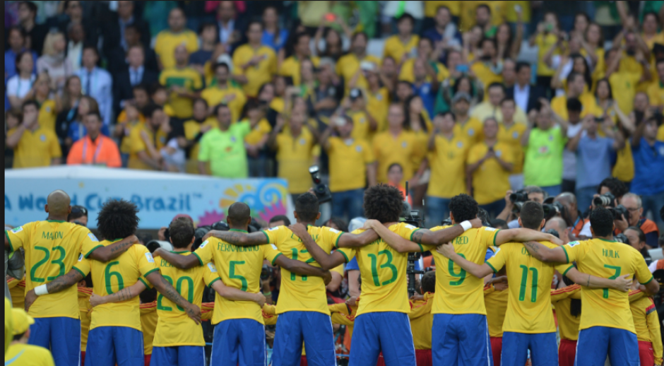 La selección del Mineirazo antes del partido (Wikipedia)