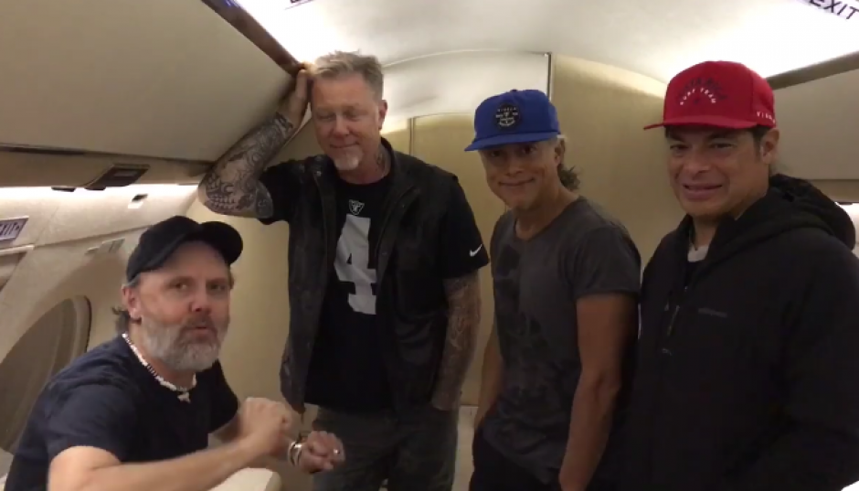 Los integrantes de Metallica enviaron un saludo tras finalizar su gira por Latinoamérica. (Imagen: Captura de pantalla)