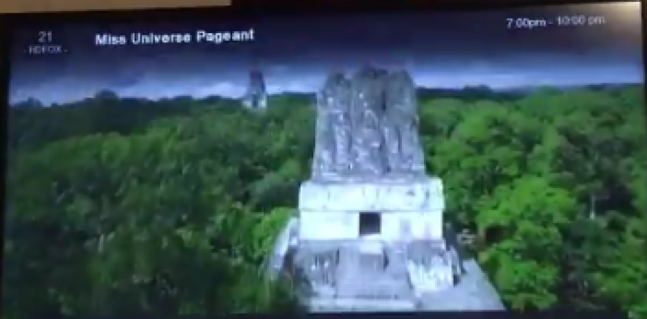 La imagen de uno de los templos de Tikal en el video de presentación de Miss México en Miss Universo causó diversas reacciones en el mundo. (Foto: Captura de video)