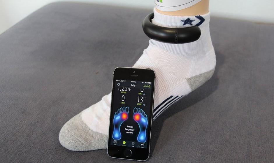 Los calcetines inteligentes para monitorear los pasos. (Foto: Sensoria)