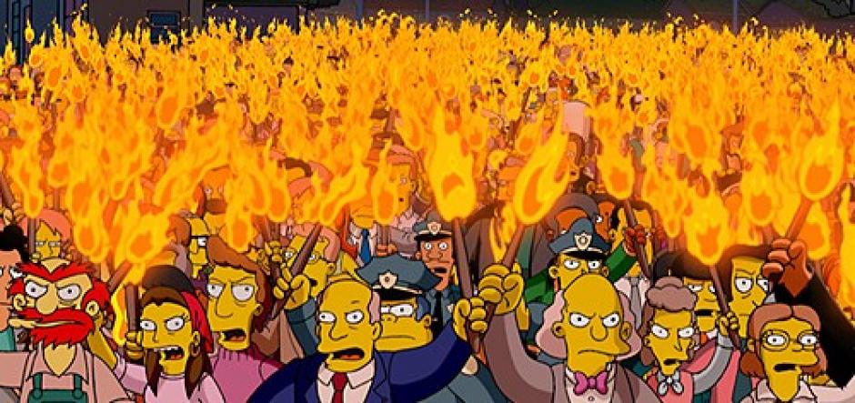 Los bolivianos salieron a las calles a exigir que el programa de Los Simpsons regresara a su horario habitual: (Foto: Fox) 