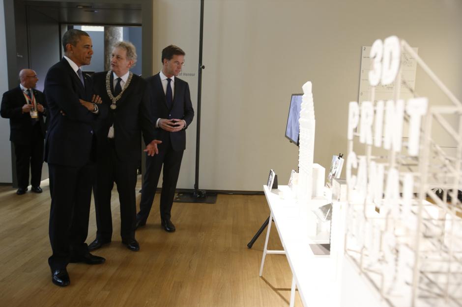 Barack Obama esta semana Amsterdam para conocer el modelo de la "3D print canal house". (Foto: Print canal house) 
