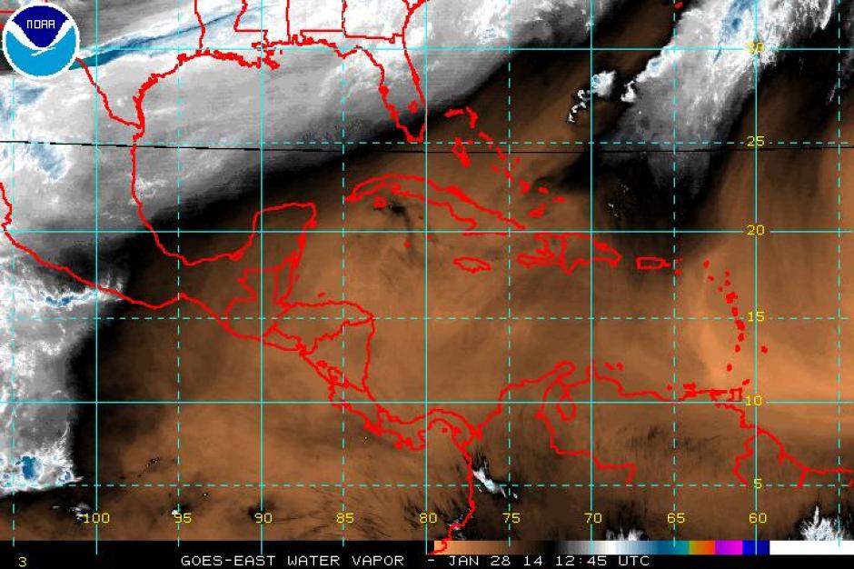 Entre 13 y 28 grados centígrados son los rangos ambientales que se experimentarán este martes 28 de enero. Foto Conred