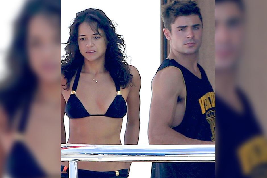 Todo a punta a que la aventura de Zac Efron y Michelle Rodríguez está que arde. (Foto: Gtres/fameflynet) 