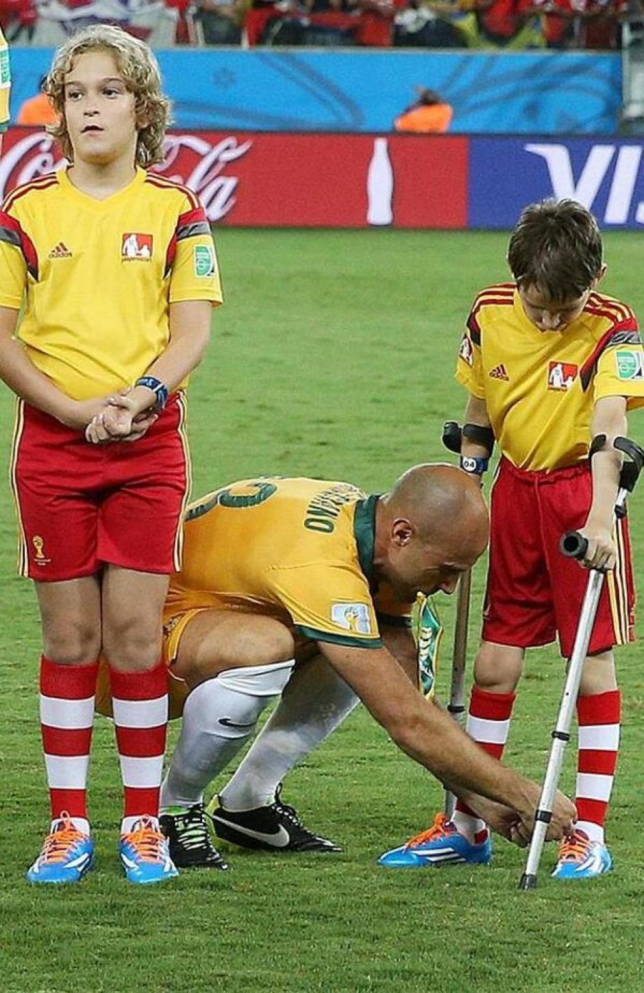 El bonito gesto de uno de los jugadores más experimentados de la Selección de Australia. (Foto: Twitter)