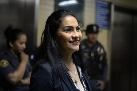 Así llegó a tribunales Marixa Lemus alias "La Patrona"