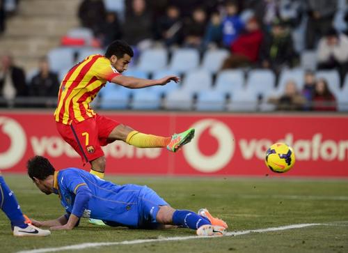 Pedro Rodr&iacute;guez, Barcelona, Getafe. triplete, Espa&ntilde;a, Liga