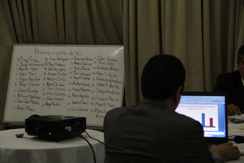 La candidata María Eugenia Mijangos Martínez fue la última en ser integrada a la nómina en una segunda ronda de votación (Foto: Alexis Batres/Soy502)