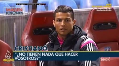 CR7 se enoja  con camar&oacute;grafo