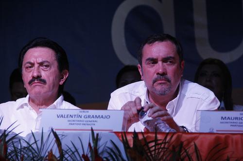 Mario David Garc&iacute;a y Valent&iacute;n Gramajo ser&aacute;n los candidatos que buscar&aacute;n que el Partido Patriota permanezca en el poder Ejecutivo. (Foto: Fredy Hern&aacute;ndez/Soy502)