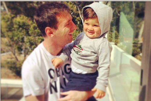 Messi en varias ocasiones ha compartido fotos con su hijo en las redes sociales. 