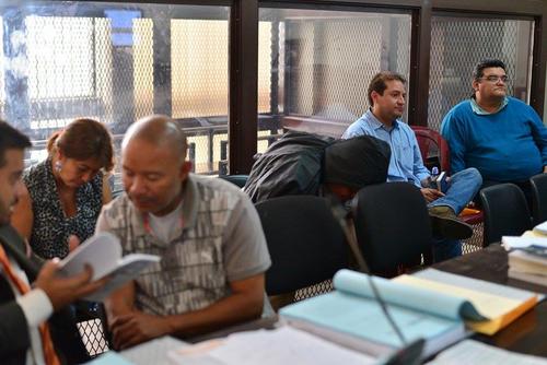 Vista de los sindicados en la audiencia de primera declaraci&oacute;n del caso de fraude en el IGSS de Chiquimula. (Foto: Wilder L&oacute;pez/Soy502) 
