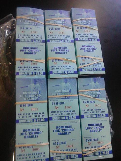 Los boletos puestos a disposici&oacute;n, que tienen valor de 25 quetzales. 