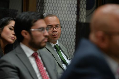 Roberto Stalling en una audiencia donde su cliente fue Obdulio Mendoza Matta. (Foto: Archivo/Soy502) 