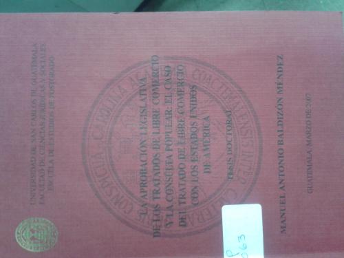 Portada de la tesis doctoral de Manuel Baldizón (Foto: Soy502)