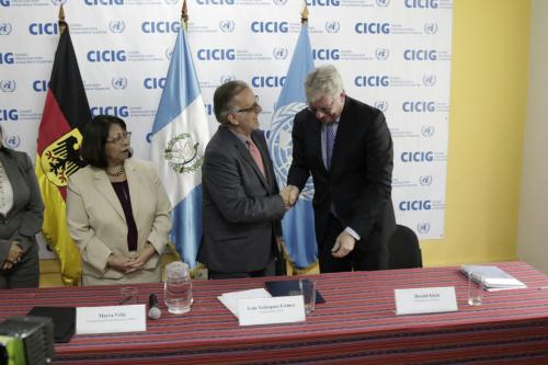 Alemania entregó un nuevo aporte de 3 millones de quetzales para la CICIG. (Foto: Alejandro Balán/Soy502)