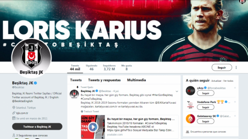 As&iacute; anunci&oacute; el Besiktas en su cuenta de Twitter la llegada de Karius. (Foto: captura de pantalla)