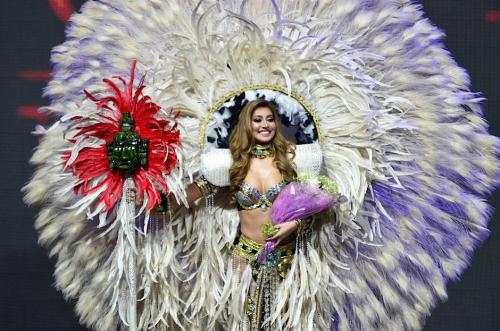 As&iacute; fue su traje de fantas&iacute;a. (Foto: Selene Mej&iacute;a/Soy502) 