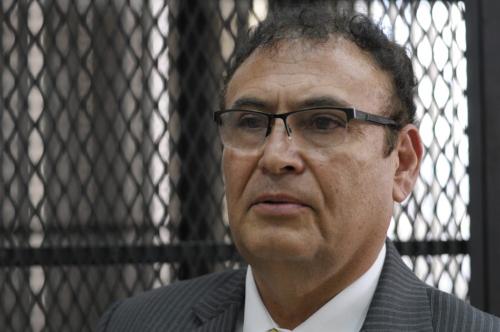 Eddy Orellana está separado de sus funciones como magistrado de Corte de Apelaciones. El MP lo acusa de cohecho pasivo e inclumplimiento del debe de presentar declaración jurada patrimonial. (Foto: Wilder López/Soy502)