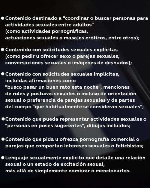 Aclaraci&oacute;n de prohibiciones en la red. (Foto: Facebook)